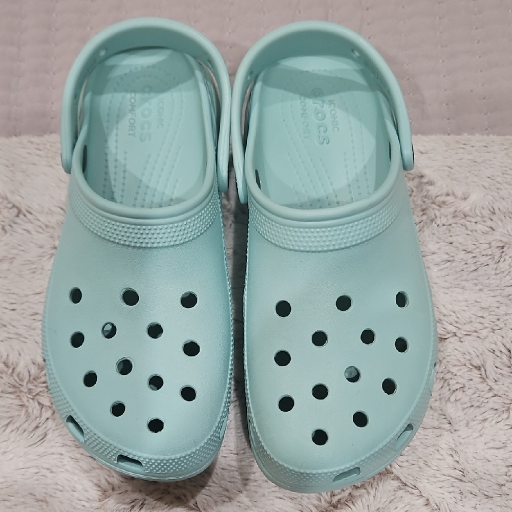 CROCS Kids Clog Sandals in Mint Green